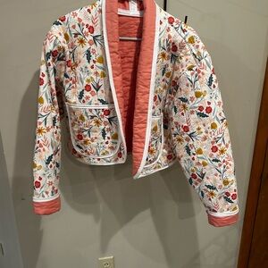 Floral Cropped Jacket Sewn by Newbie Sewist